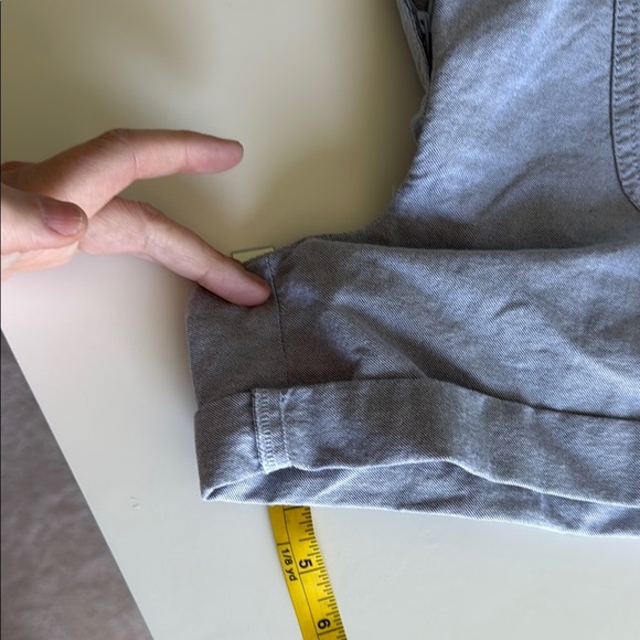 NWT- Loft Light Blue Heathered Drawstring shorts, Size 16 - Picture 6 of 6